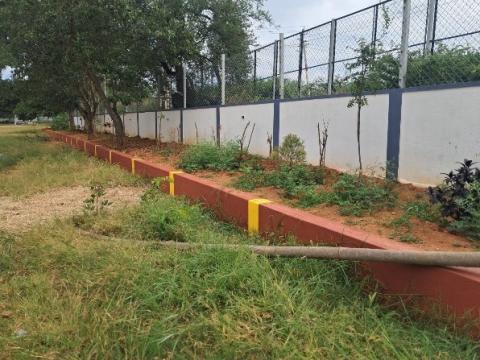 Compound wall @ JIT-Davanagere, Karnataka